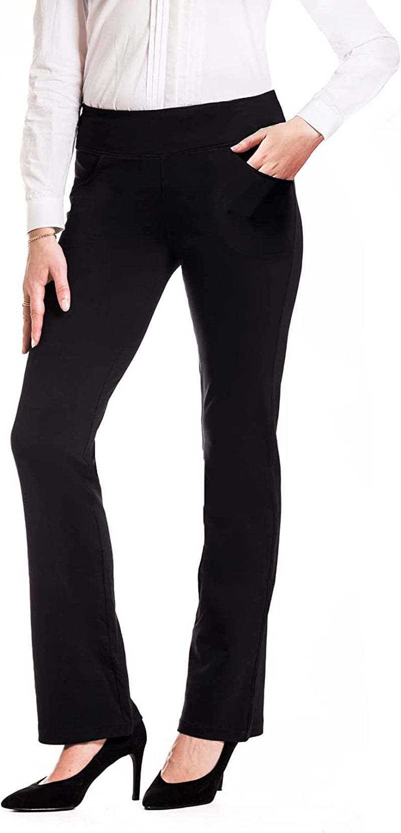 ,27"/29"/31"/33"/35"/37",Women'S Bootcut Yoga Pants Workout Pants Side Pockets